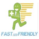FAST AND FRIENDLY DELIVERY SERVICE logo